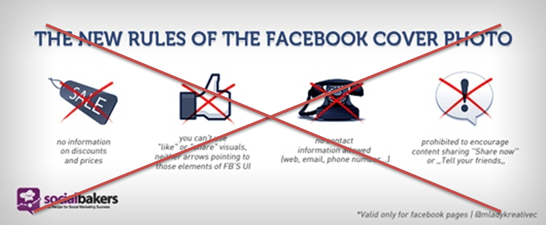 Nye regler for Facebook cover foto